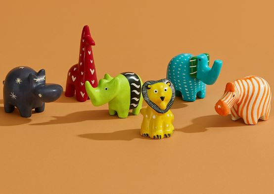 Rainbow Safari Soapstone Animal Figurine