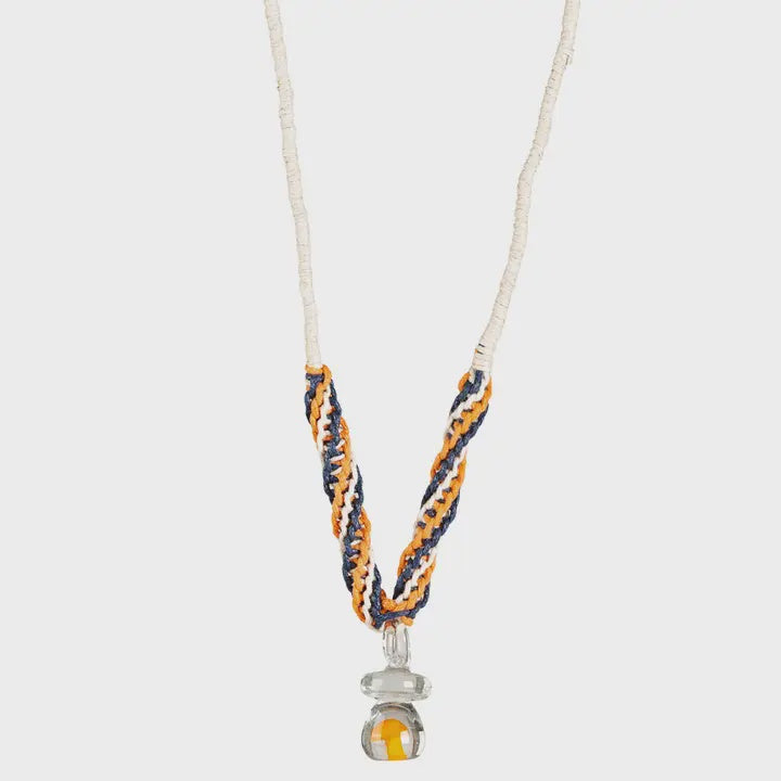 Hemp Mushroom Necklace w/Pendant Charm N1696