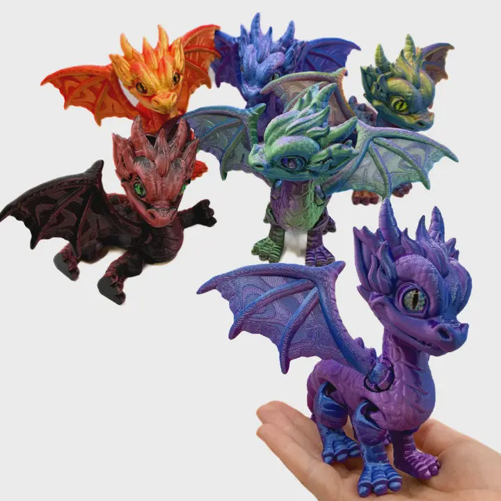 Wyvern Dragon 3D Figure - Assorted Colors