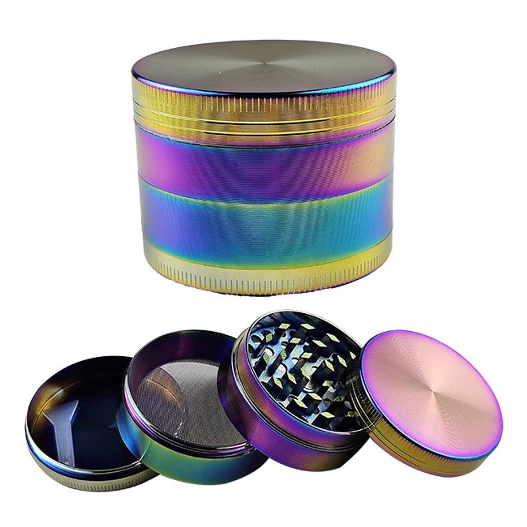 Grinder - Aluminum - Rainbow - 2in - 4pc