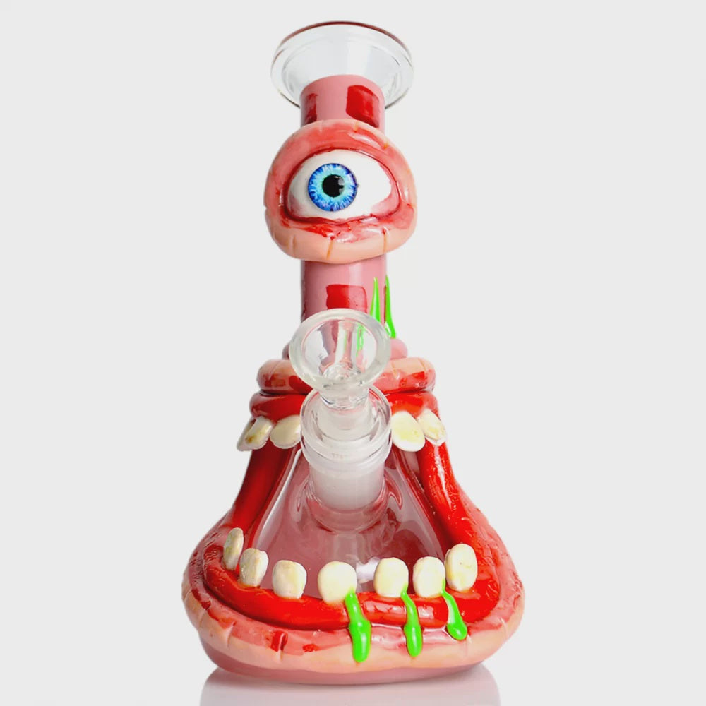 7" Monster Mouth Beaker Bong (Glow in the Dark)