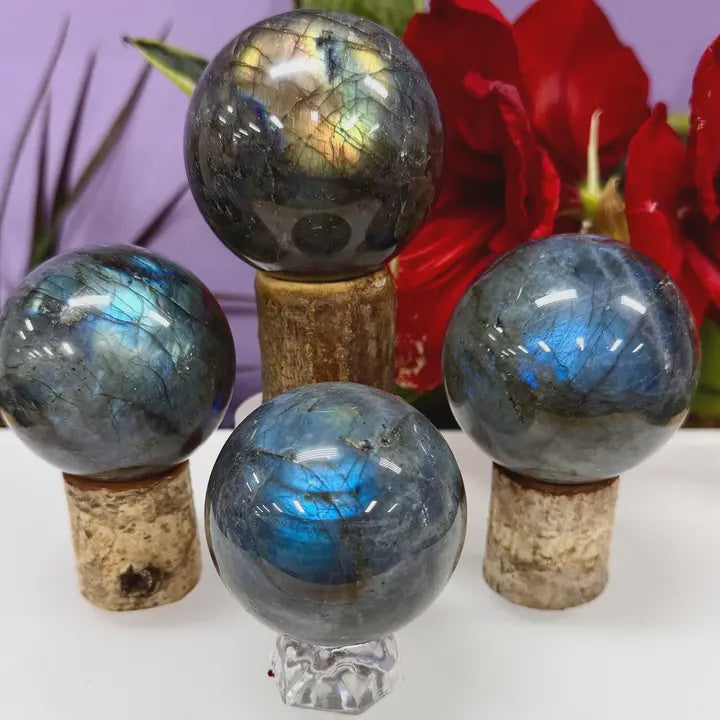 Natural Labradorite Sphere Crystal Ball