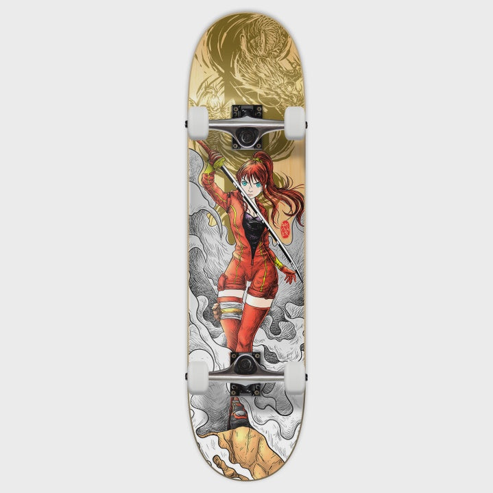 Yocaher Graphic Complete Skateboard 7.75" - Gold Dragon