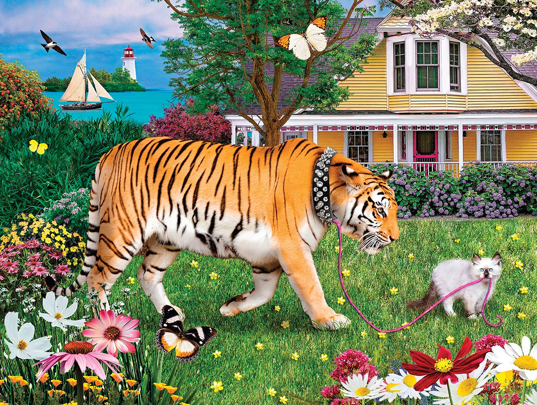 Walking the Kitty 500 Piece Jigsaw Puzzle