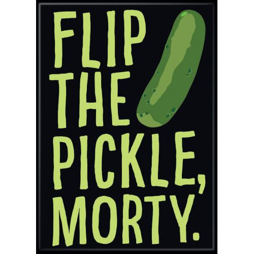 Rick and Morty Flip the Pickle Magnet