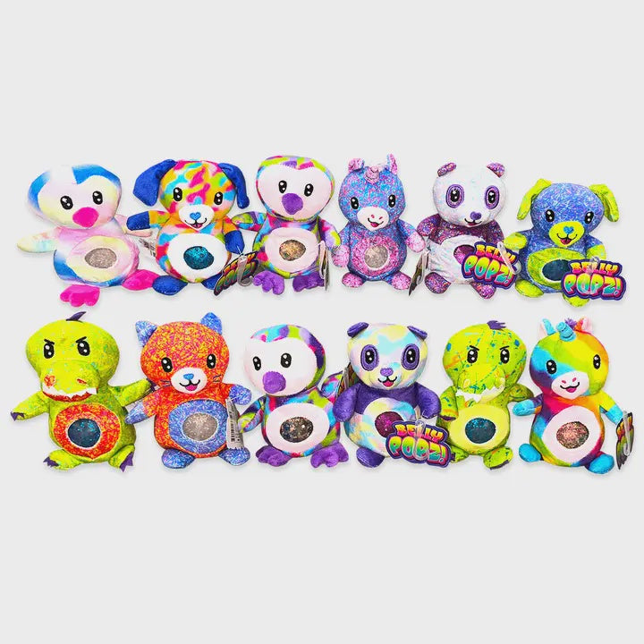 Belly Popz Squeeze Plush Stress Toy - Assorted