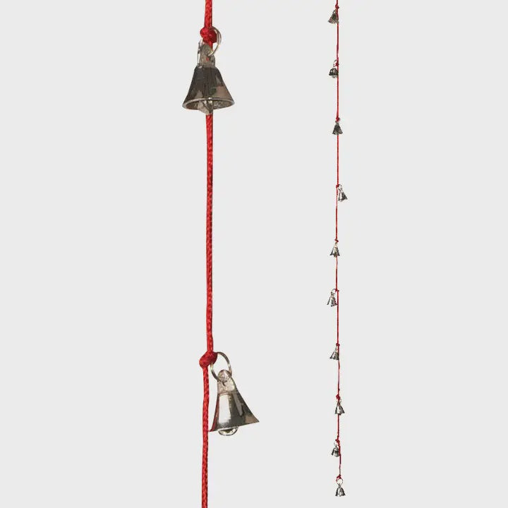 Recycled Brass Bells On Cotton Cord 64265