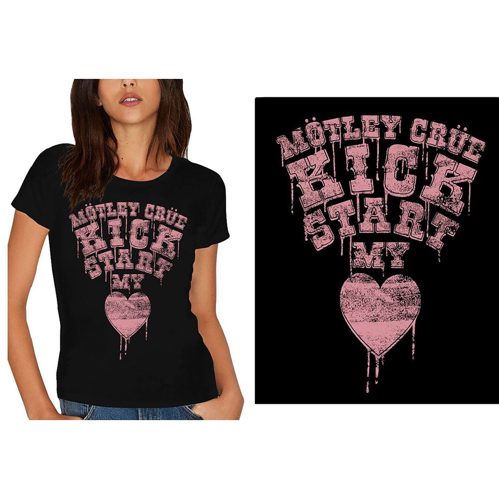 Rock Off - Motley Crue Kickstart My Heart Girls T-Shirt