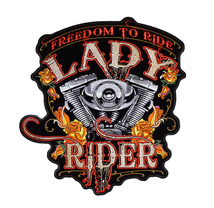Hot Leathers - Freedom To Ride Lady Rider Patch