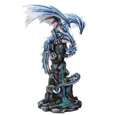 Pacific - Large Blue Dragon Statue 10978