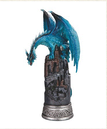 GSC - Blue Dragon on Castle Statue 72088