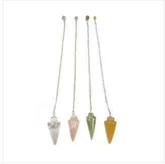 Teardrop Stone Pendulum - Assorted Stones