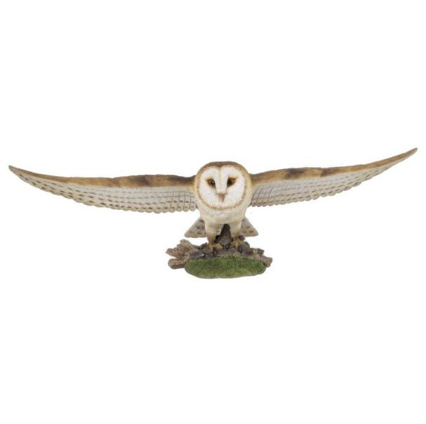Barn Owl Taking Flight Statue 13623