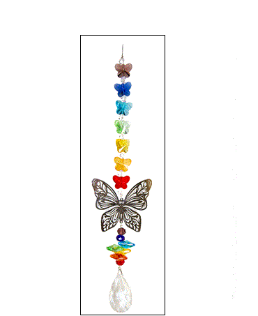 Chakra Butterfly Chrystal Strand HCH122