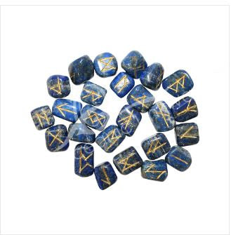 Oceanic - Lapis Lazuli Gemstone Rune Set