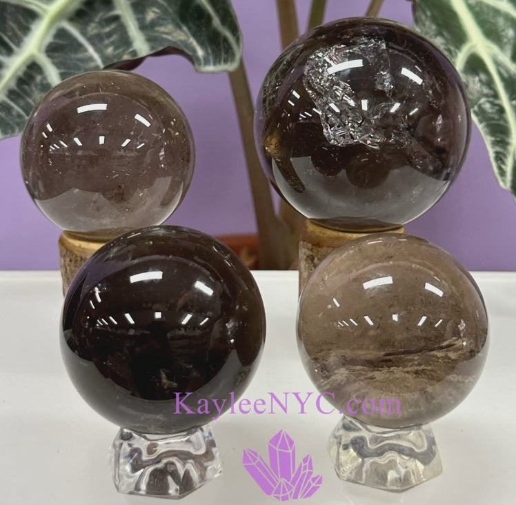 Grade A Natural Smoky Quartz Crystal Ball Sphere