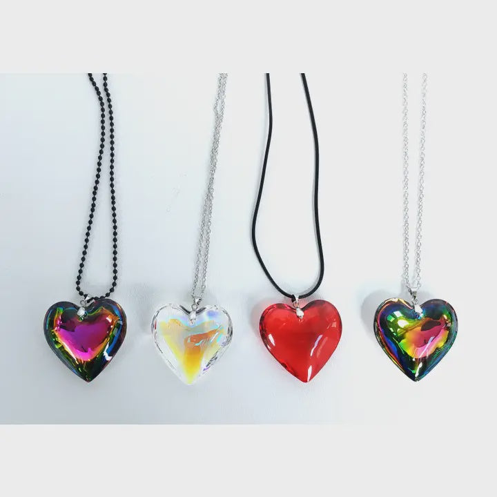 Opalescent Heart Necklace 1-1520