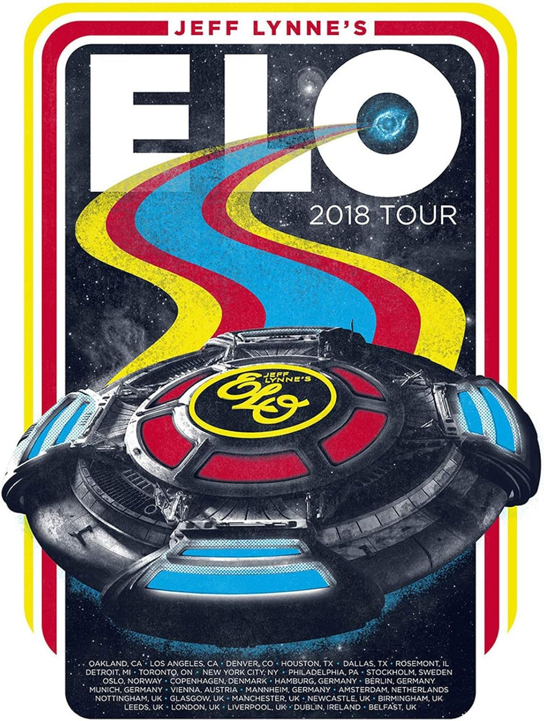 Jeff Lynne's ELO 2018 Tour Poster