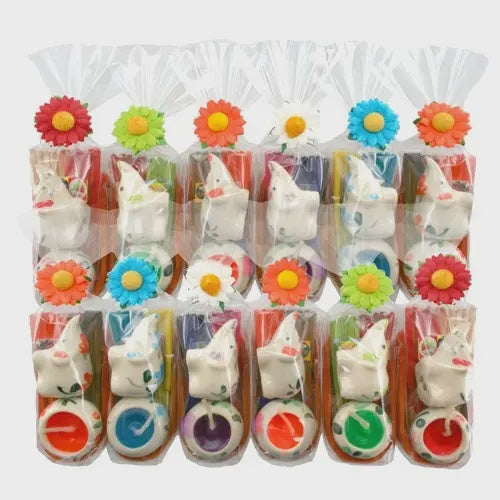 Elephant Candle Stick Incense Boat Set WNM063