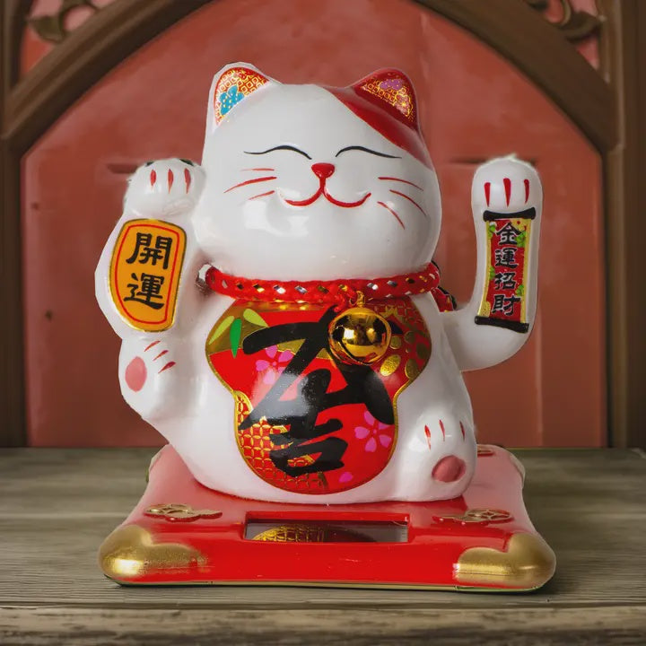 Solar Powered Lucky Cat with Movable Arm DFG05-LC2