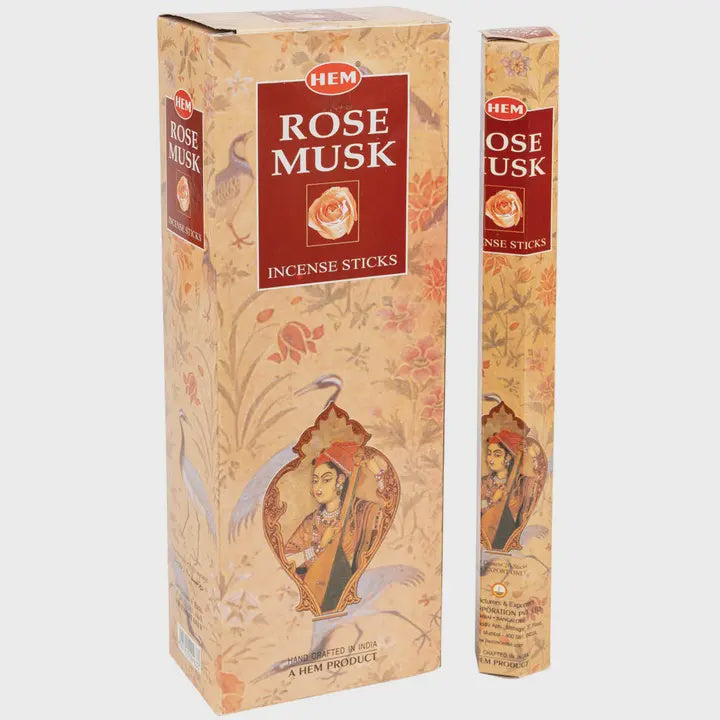 Hem Rose Musk Incense - 20 Gram
