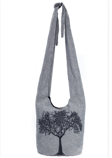 Earth Divas - Tree of Life Heavy Cotton Crossbody Bag