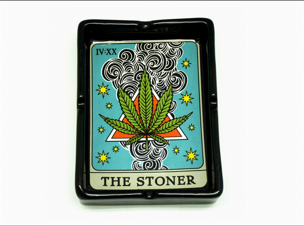 The Stoner - Weed Tarot Card Ashtray