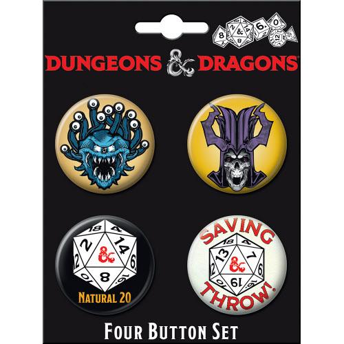 DnD 4 Button Set