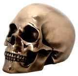 Bronze Skull Statue