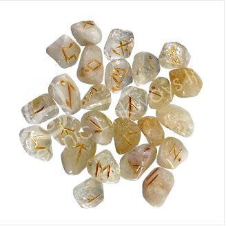 Oceanic - Citrine Gemstone Rune Set
