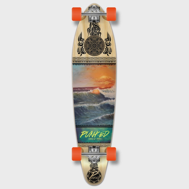 Yocaher Kicktail Complete Longboard - Wave Scene