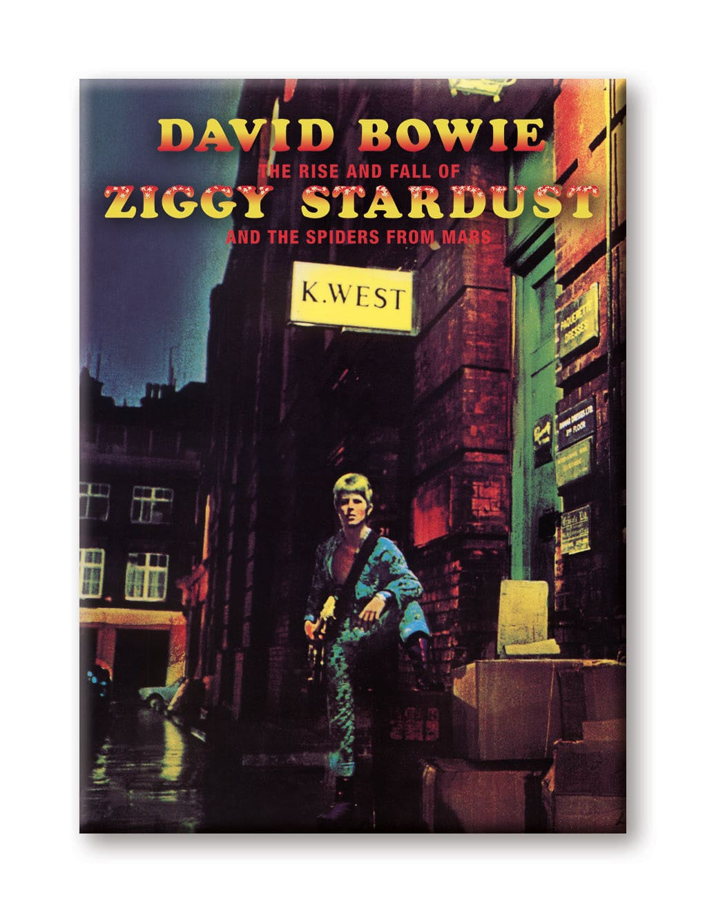 NMR - David Bowie Ziggy Stardust Flat Magnet