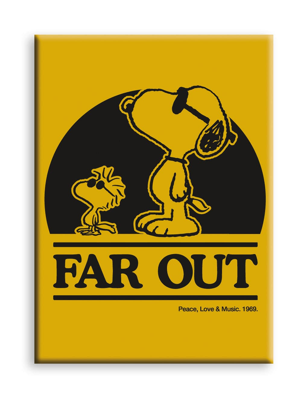 NMR - Peanuts Joe Cool Far Out Flat Magnet