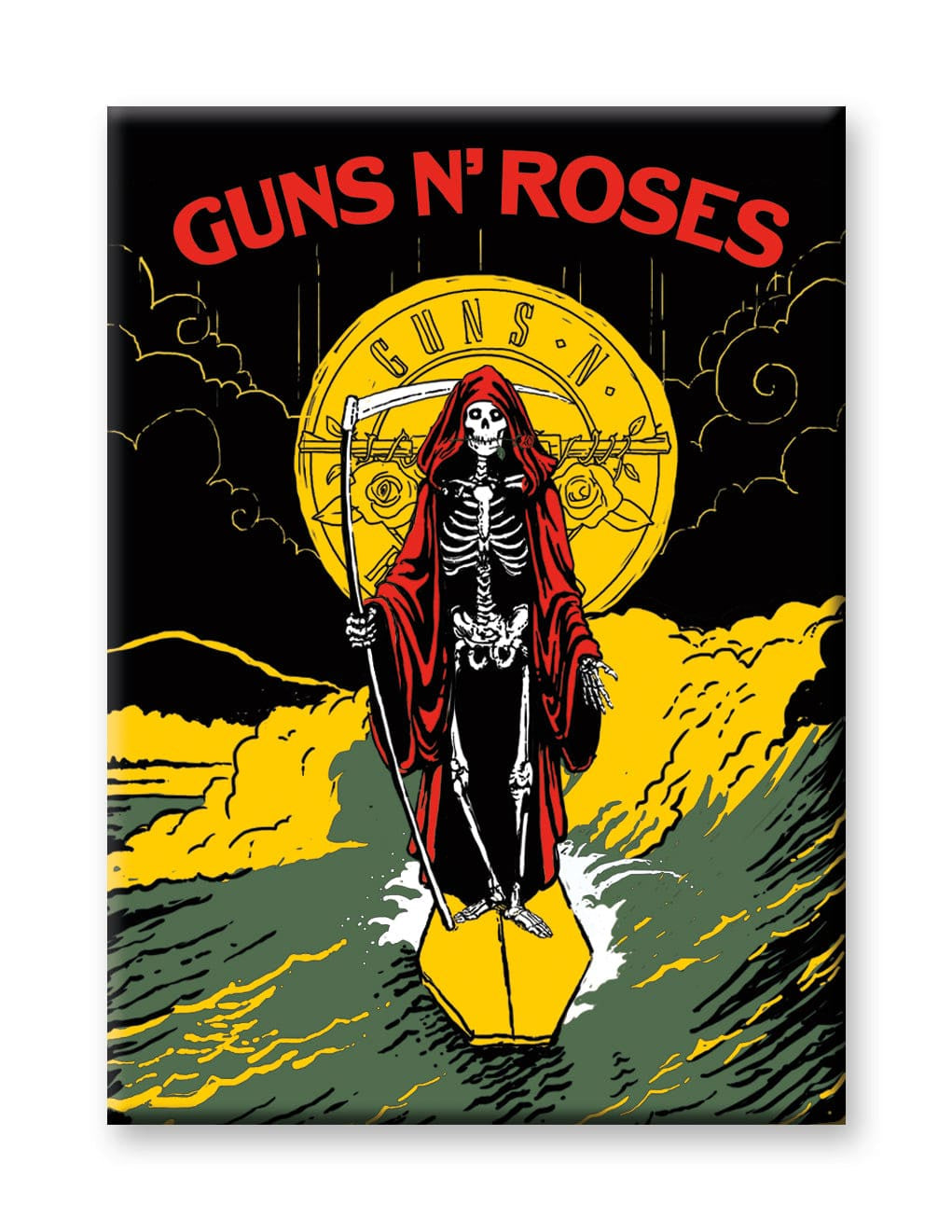 NMR - Guns N’ Roses Skull Flat Magnet