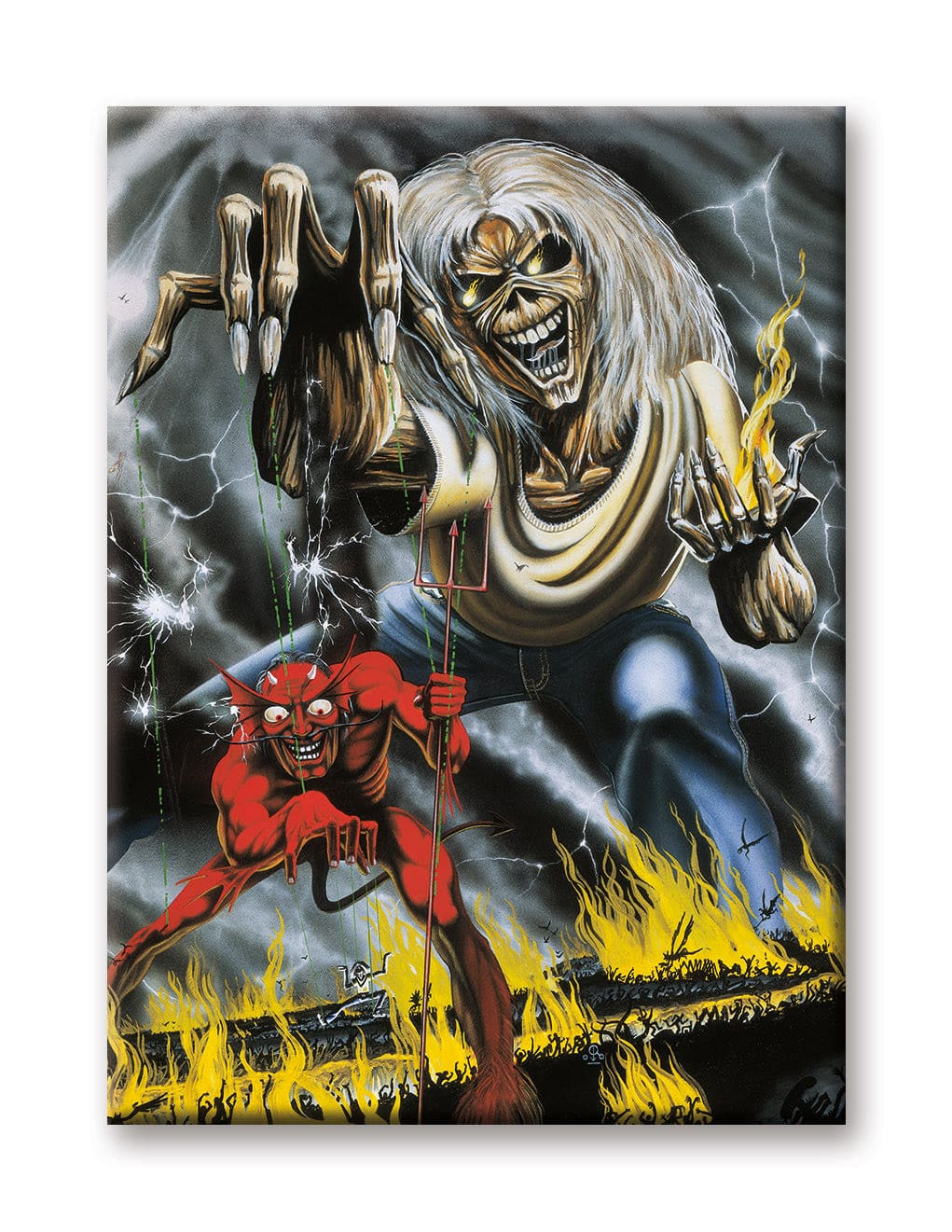 Iron Maiden Number of the Beast Magnet (2.5″ x 3.5″)