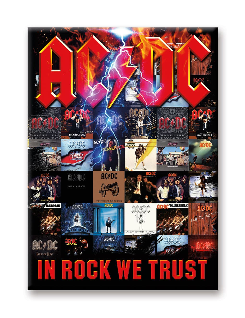 NMR - AC/DC In Rock We Trust Flat Magnet