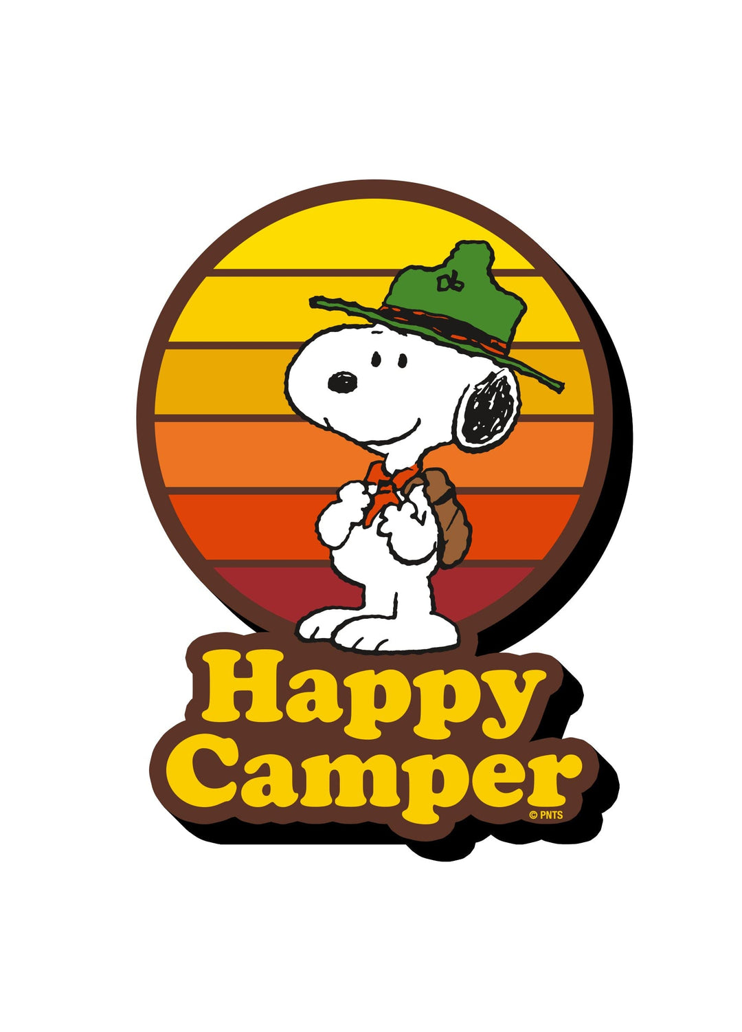 Peanuts Happy Camper Funky Chunky Magnet