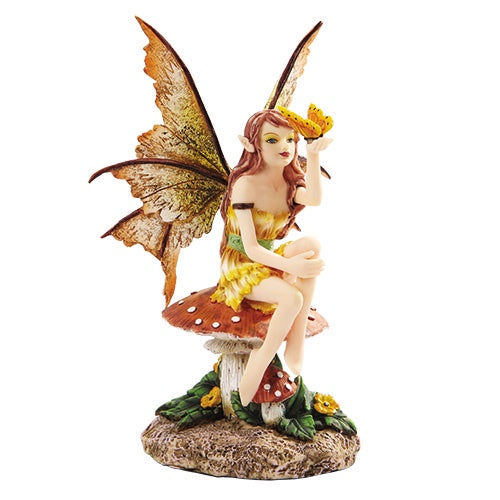 Golden Butterfly Fairy Statue 9587