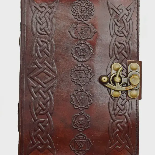 Chakra Leather Embossed Journal 2941