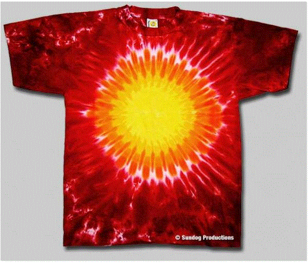 Sundog - Red Hot Sun Tie Dye T-Shirt