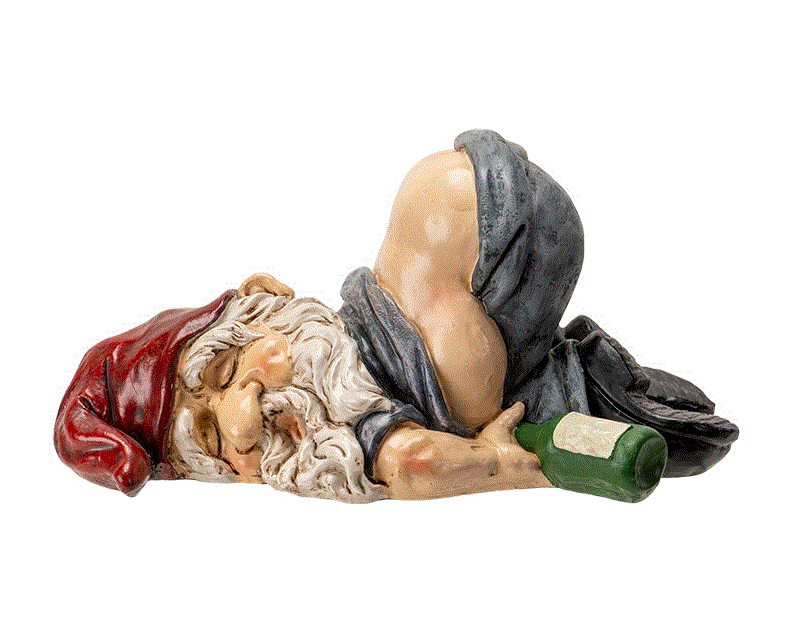 Pacific -Drunken Gnome Statue 15619