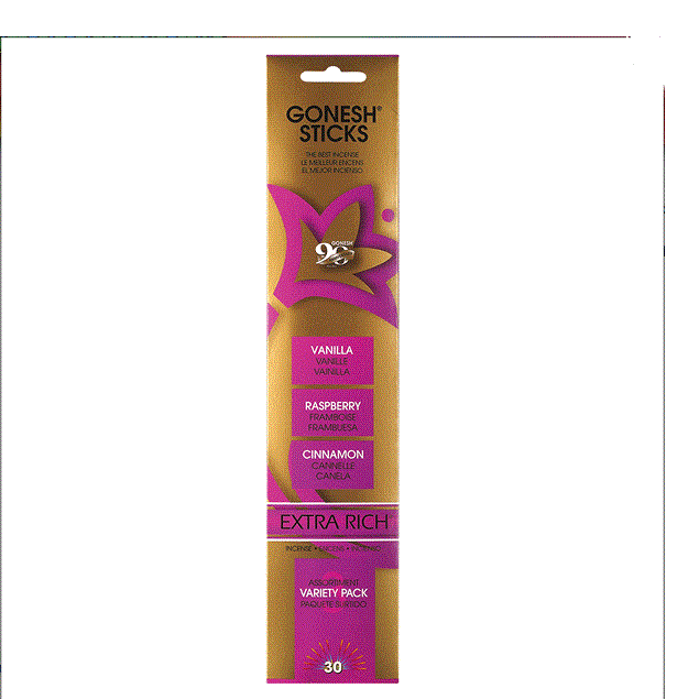 Gonesh - Extra Rich Variety Pack #3 Incense 20 Ct.