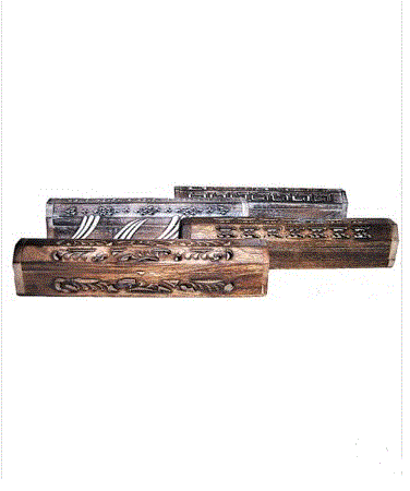 Magic Touch - Incense Coffin Burner w/Brass Inlay IH 2B