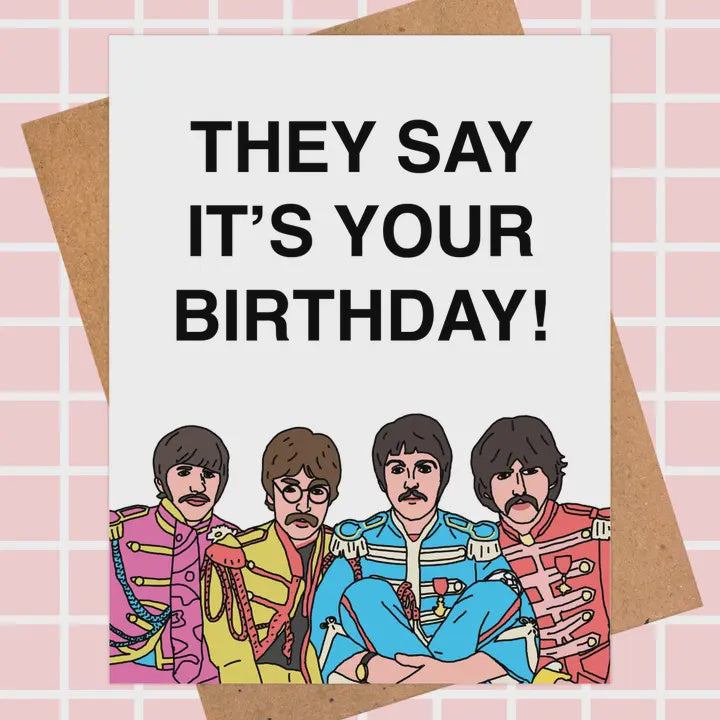 The Beatles Birthday Card - Pop Culture Card