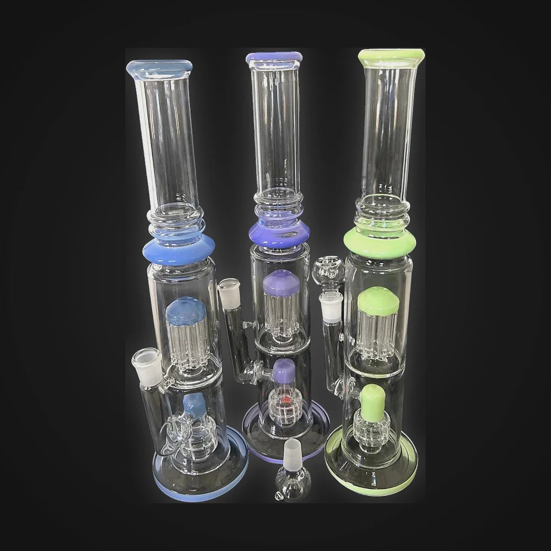 WATER PIPE 16″ PERK ASST COLORS