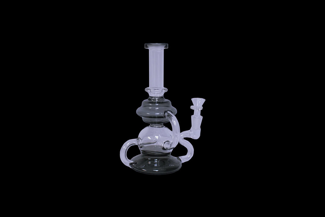 13″ Bent Neck Recycler Water Pipe A0446