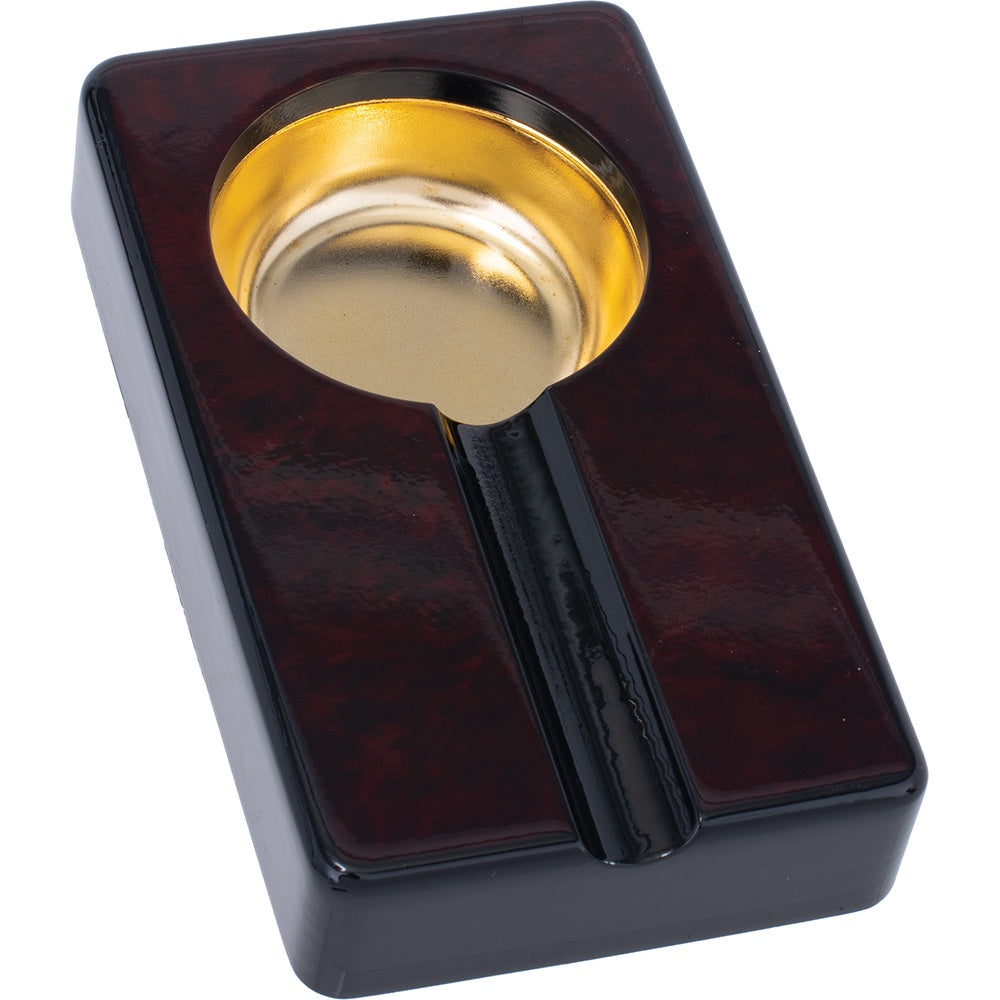 Burl Color Wooden Cigar Ashtray