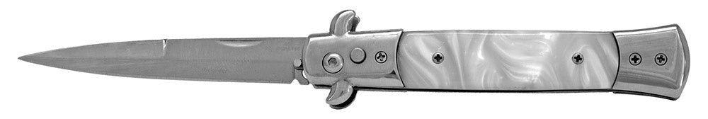 5" Spring Assisted Switchblade - Silver