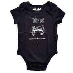 ACDC Kids Baby Grow - About to Rock (Black)