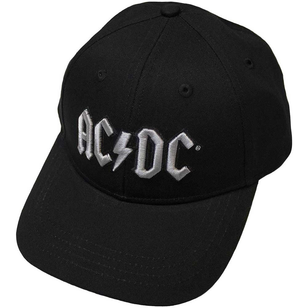 AC/DC UNISEX BASEBALL CAP: SILVER LOGO